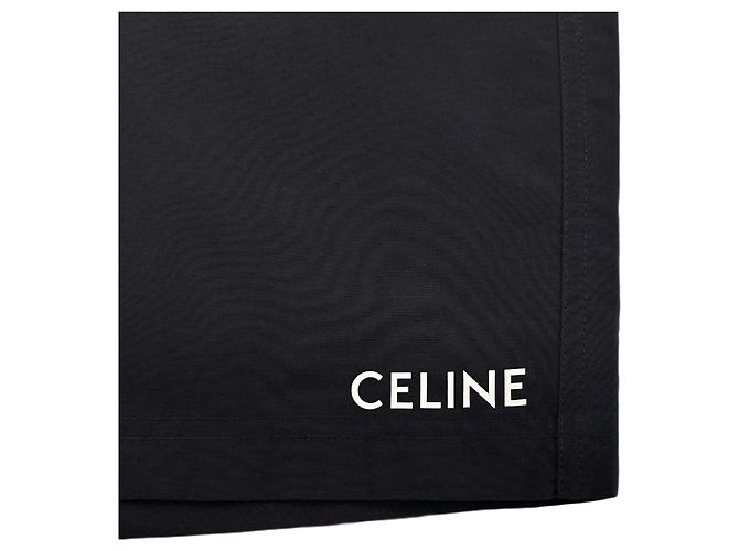 Céline Pantaloncini da bagno corti con logo - vista 8
