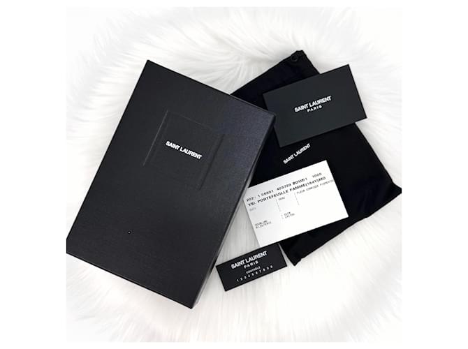 Saint Laurent Monogram Compact Wallet Schwarz - Ansicht 4