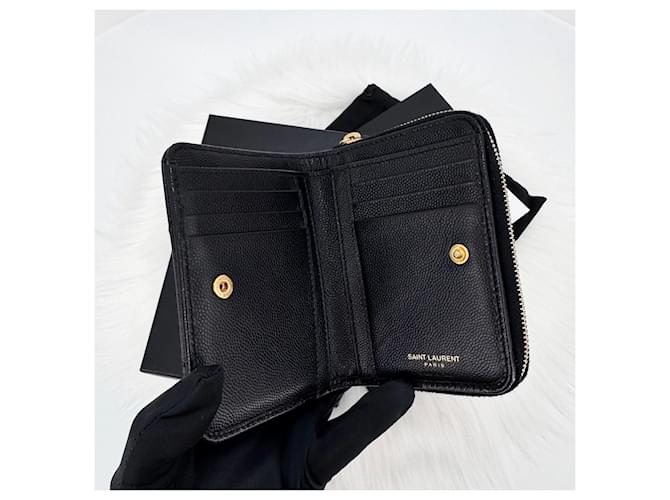 Saint Laurent Monogram Compact Wallet Schwarz - Ansicht 6