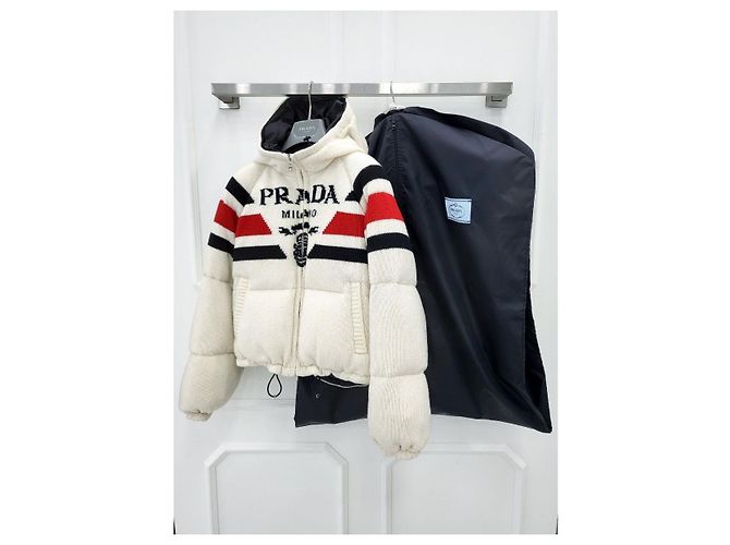 Prada Chaqueta de cachemira para mujer Blanco - vista 8