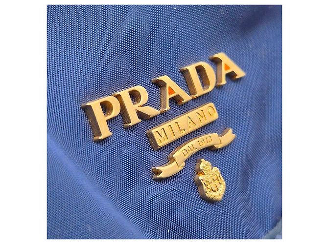 Prada Nylon Two-Pocket Backpack Blue - view 7
