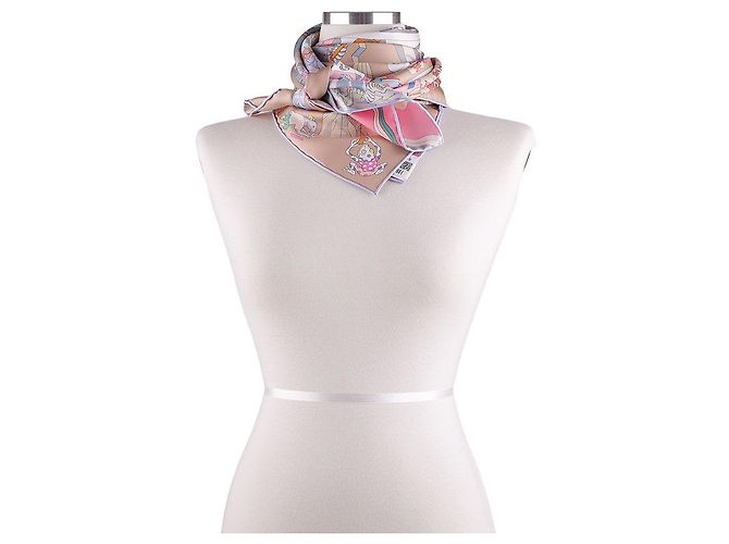 Hermès Seidenschal aus Twill Mehrfarben - Ansicht 12