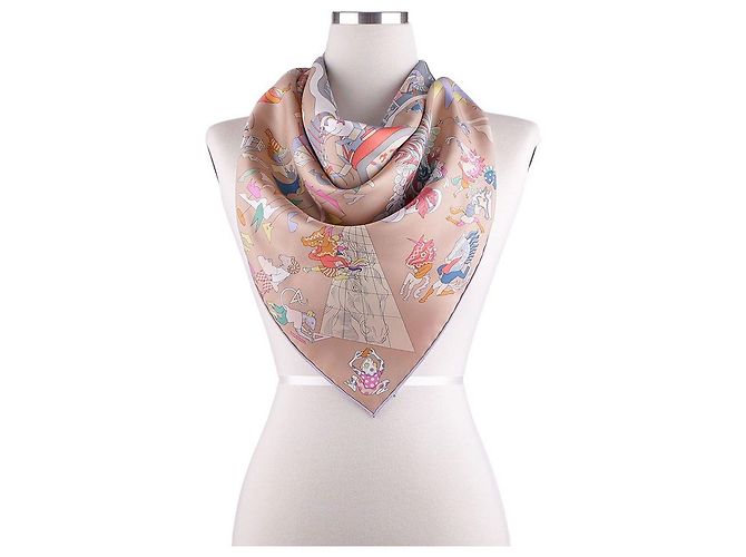 Hermès Seidenschal aus Twill Mehrfarben - Ansicht 13