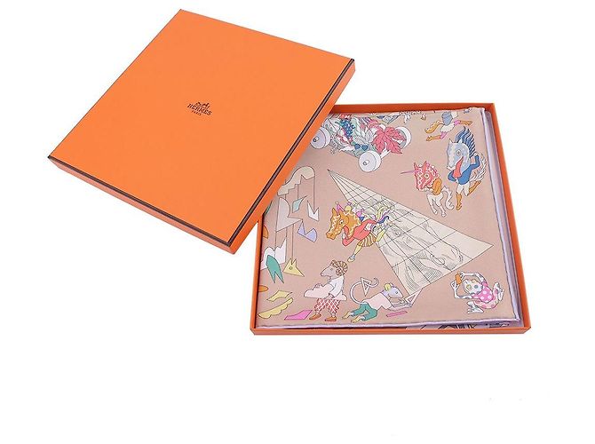 Hermès Seidenschal aus Twill Mehrfarben - Ansicht 14