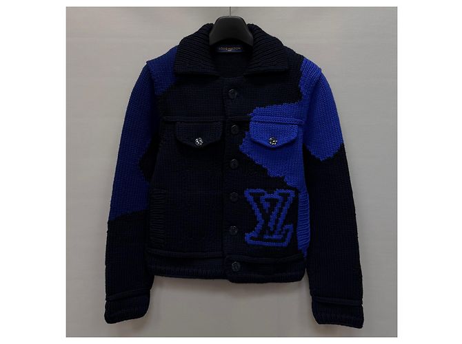 Louis Vuitton Intarsia Heavy Wool Cardigan Jacket Multiple colors - view 2