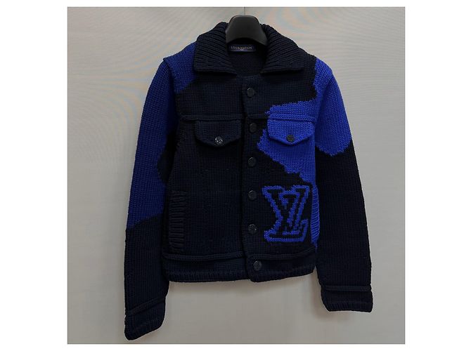 Louis Vuitton Intarsia Heavy Wool Cardigan Jacket Multiple colors - view 3