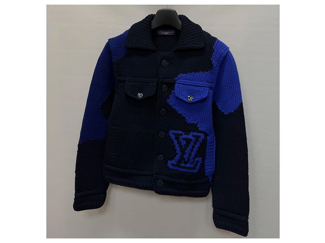 Louis Vuitton Intarsia Heavy Wool Cardigan Jacket Multiple colors - view 4