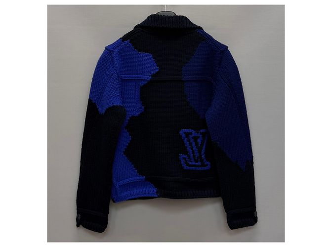 Louis Vuitton Intarsia Heavy Wool Cardigan Jacket Multiple colors - view 5