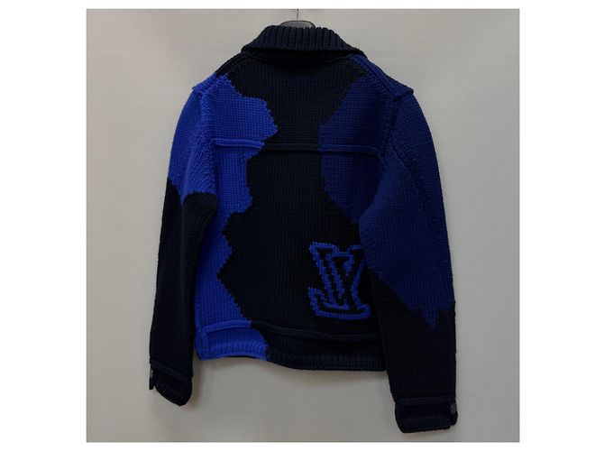 Louis Vuitton Intarsia Heavy Wool Cardigan Jacket Multiple colors - view 6