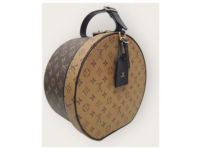 Louis Vuitton Monogram Reverse Canvas Hatbox Tote Bag Braun - Ansicht 3
