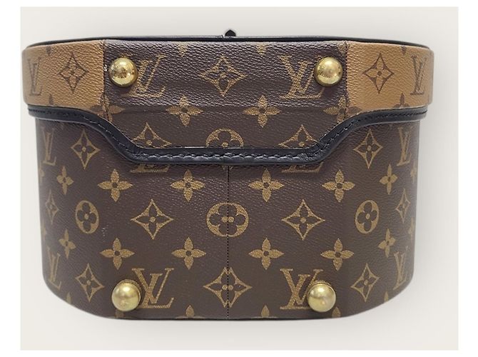 Louis Vuitton Monogram Reverse Canvas Hatbox Tote Bag Braun - Ansicht 6