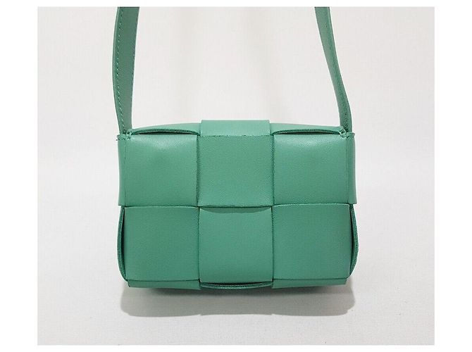 Bottega Veneta Mini borsa Cassette Verde - vista 4