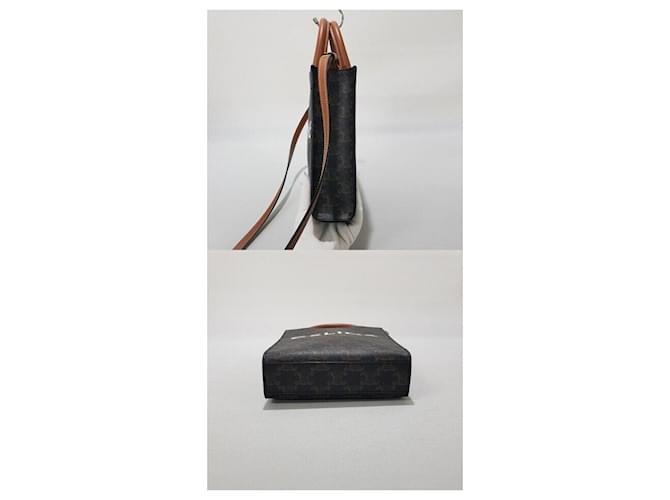 Céline Triomphe Cabas Mini Castaño - vista 4