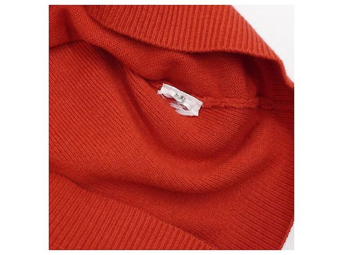 Burberry Roter Cashmere-Logo Strickpullover mit langen Ärmeln für Baby und Kinder - Ansicht 5
