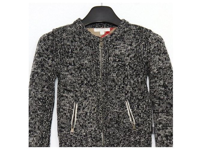 Burberry Junior Strickjacke mit Reißverschluss aus Wolle - Ansicht 2