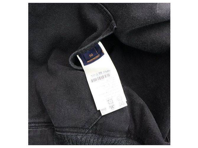 Louis Vuitton Giacca in denim con cappuccio e zip Nero - vista 5