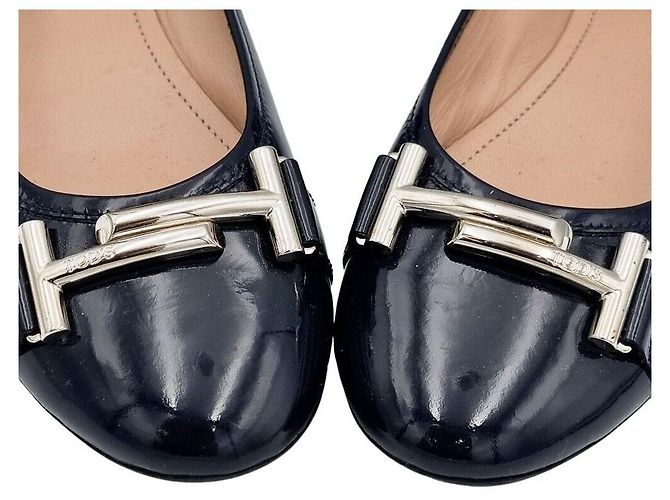 Tod's Lackschuhe flach Blau - Ansicht 3