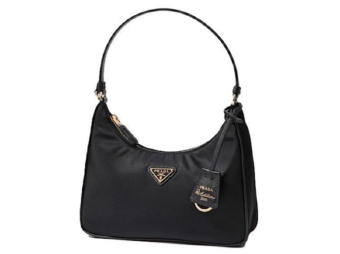 Prada Mini borsa in nylon ReEdition Nero - vista 3