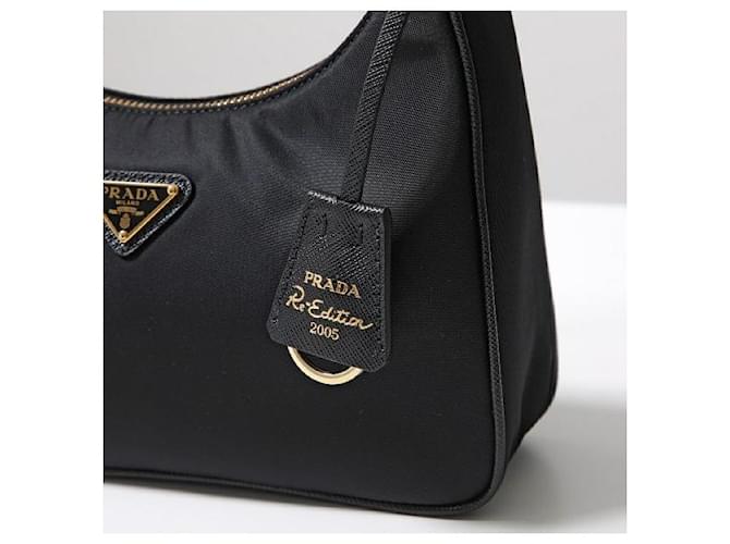 Prada Mini borsa in nylon ReEdition Nero - vista 9