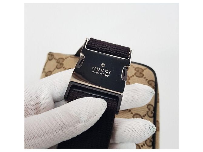 Gucci Borsa a tracolla Supreme GG Supreme Marrone Crossbody Hip Bag - vista 5