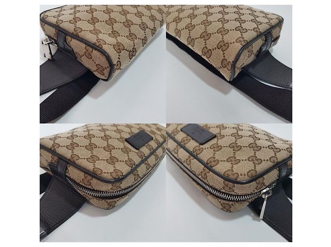 Gucci Borsa a tracolla Supreme GG Supreme Marrone Crossbody Hip Bag - vista 7