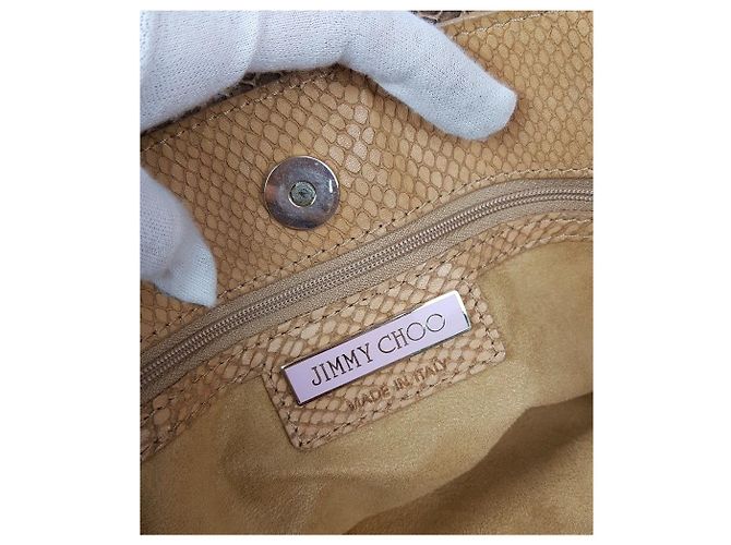 Jimmy Choo Borsa a tracolla con stampa serpente Marrone - vista 10