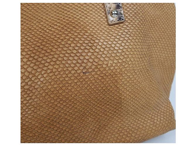 Jimmy Choo Borsa a tracolla con stampa serpente Marrone - vista 5