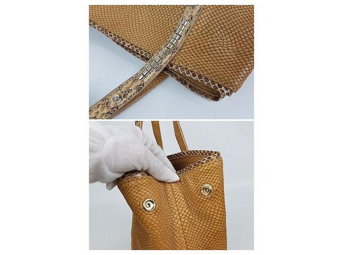 Jimmy Choo Borsa a tracolla con stampa serpente Marrone - vista 6