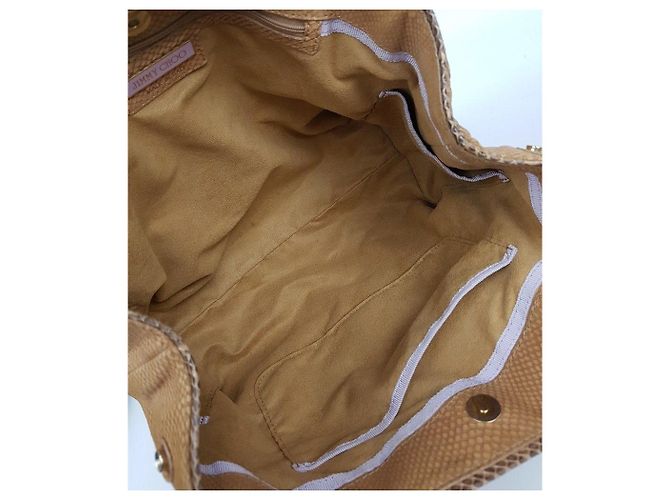 Jimmy Choo Borsa a tracolla con stampa serpente Marrone - vista 9