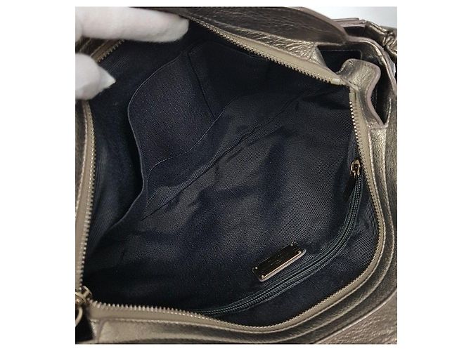 Salvatore Ferragamo Gancini Logo Schultertasche Braun - Ansicht 9