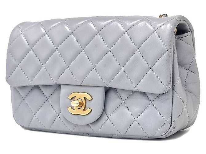 Chanel Mini borsa a tracolla Classic Goldenball in pelle di agnello Marrone - vista 2