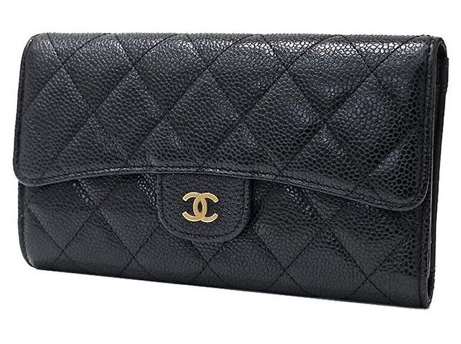 Chanel Caviar Long Wallet Schwarz - Ansicht 2