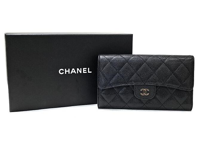 Chanel Caviar Long Wallet Schwarz - Ansicht 7