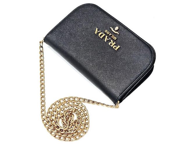 Prada Borsa a tracolla Saffiano Chain - vista 3