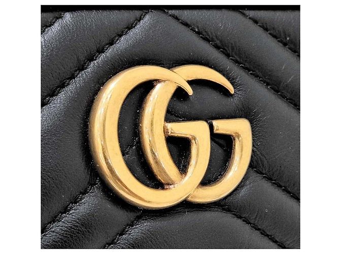 Gucci Mini borsa a tracolla Marmont Matelassé Nero - vista 7