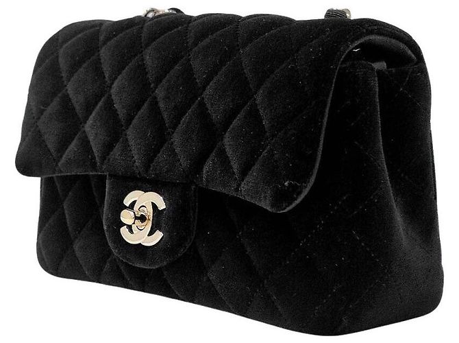 Chanel Mini bolsa transversal Velvet Preto - vista 2