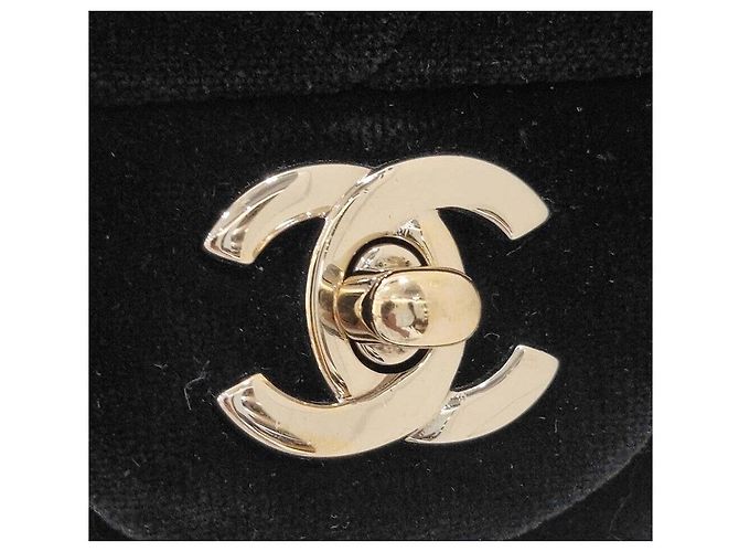 Chanel Mini bolsa transversal Velvet Preto - vista 8