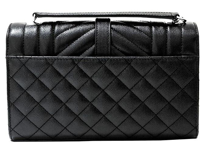 Saint Laurent Borsa a tracolla con catena Monogram Nero - vista 3