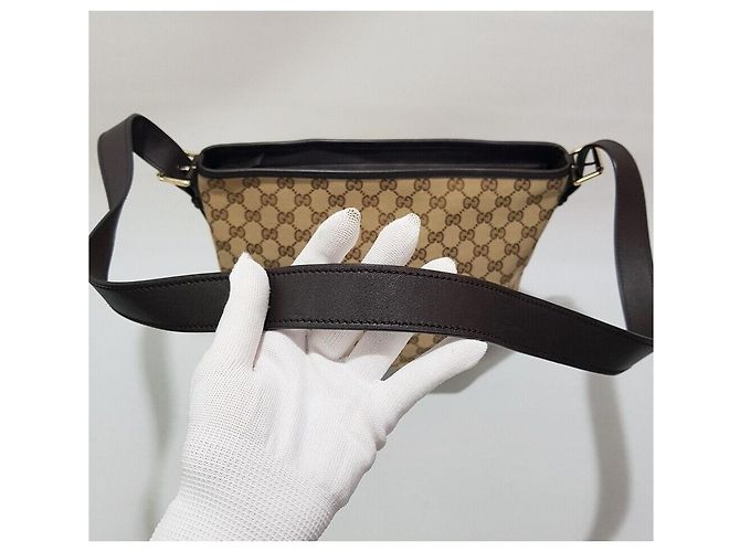 Bolsa Transversal Gucci GG Canvas - vista 5