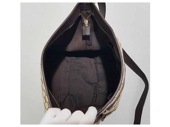 Bolsa Transversal Gucci GG Canvas - vista 8