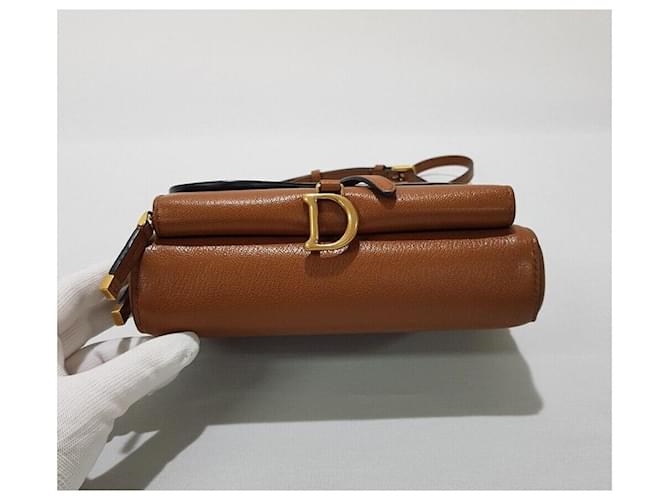 Dior Borsa a tracolla Double Saddle Pouch Marrone - vista 7