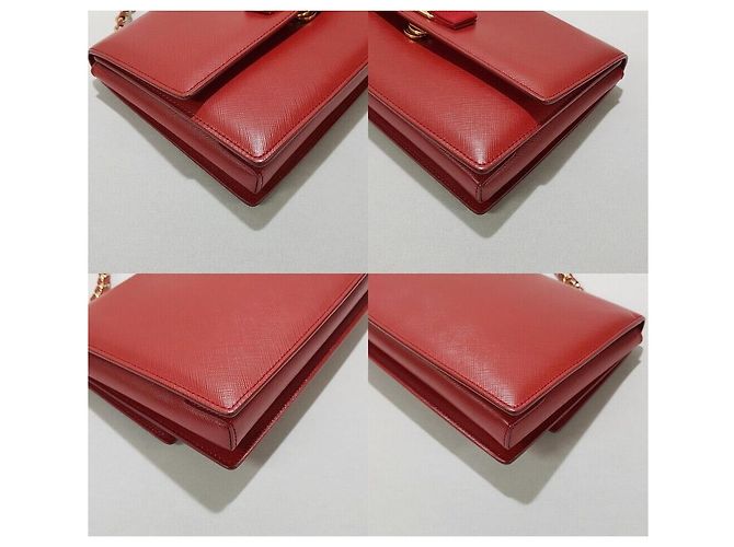 Salvatore Ferragamo Borsa a tracolla Ginny Chain Rosso - vista 7