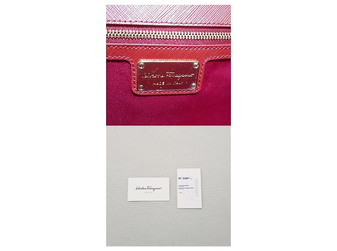 Salvatore Ferragamo Borsa a tracolla Ginny Chain Rosso - vista 9