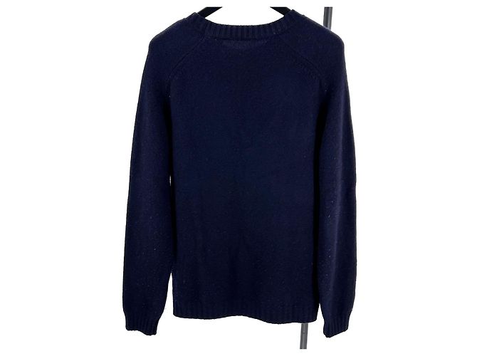 Moncler Genius Wool Knit Sweater Navy Blue - view 2