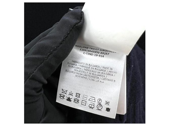 Moncler Genius Wool Knit Sweater Navy Blue - view 7