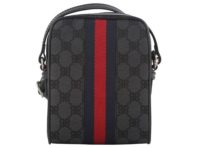 Gucci Borsa a tracolla Balenciaga Hacker Project BB Supreme Ophidia Nero - vista 3