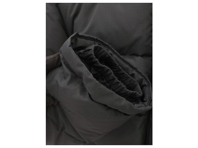 Balenciaga Logo Quilted Down Jacket Black - view 4
