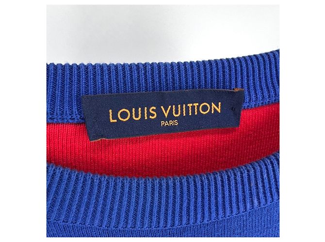 Louis Vuitton Monogramm Strick in Farbverlauf Blau - Ansicht 6