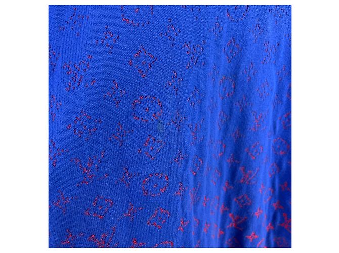 Louis Vuitton Monogramm Strick in Farbverlauf Blau - Ansicht 7