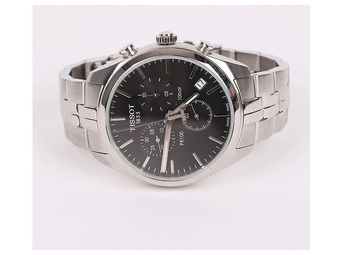 Tissot Orologio Chrono da Uomo in Acciaio con Quadrante Nero Multicolore - vista 4